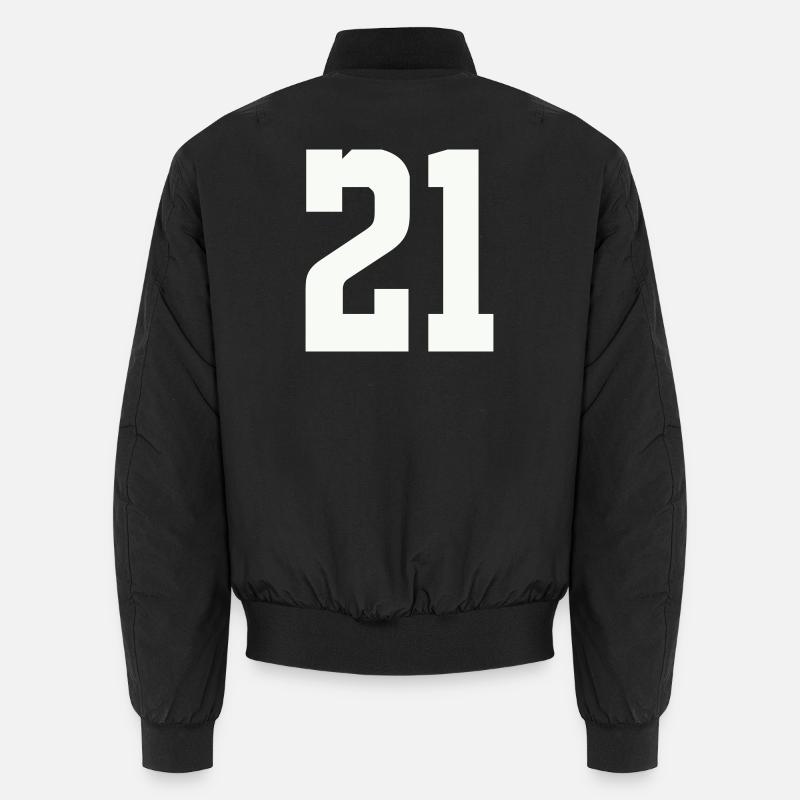 21 - Unisex Bomber Jacket - black