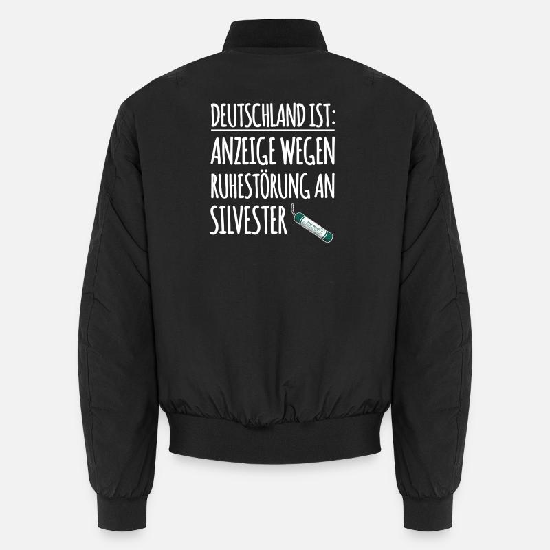 Lustiger Spruch Silvester Unisex Bomberjacke