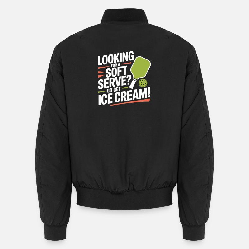 Pickleball Spieler Looking For Soft Serve Dinking Unisex Bomberjacke