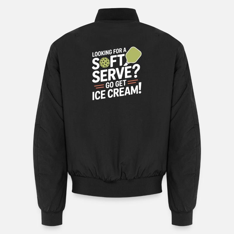 Pickleball Spieler Looking For Soft Serve Dinking Unisex Bomberjacke