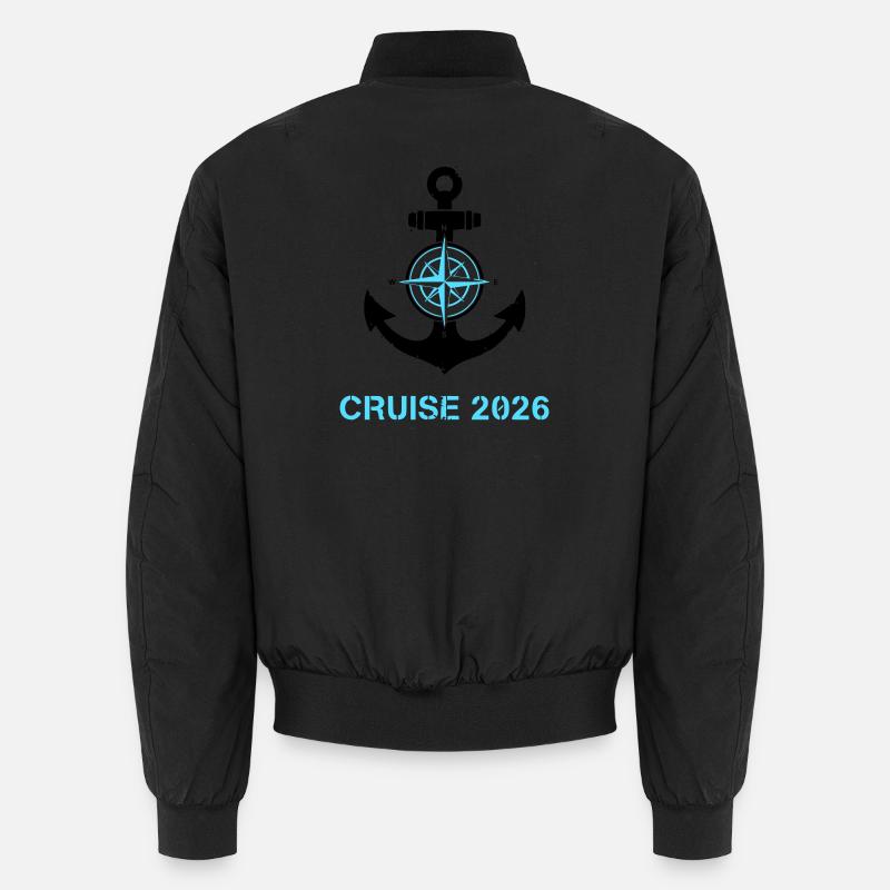 Anker Kompass Cruise 2026 Logo - Unisex Bomberjacke - Schwarz