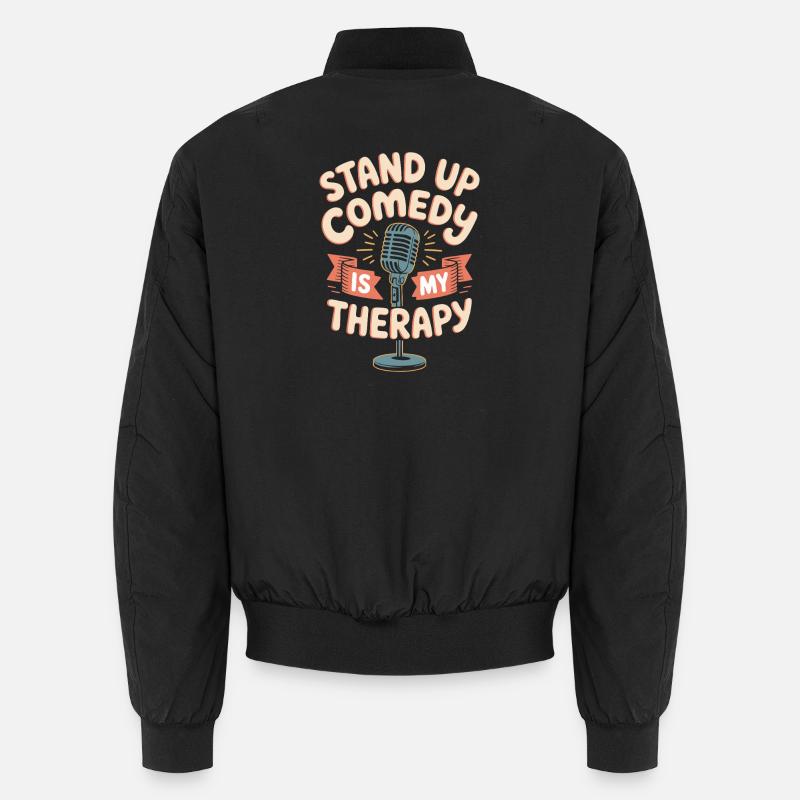 Stand-up comedy is my therapy Unisex Bomber Jacket
