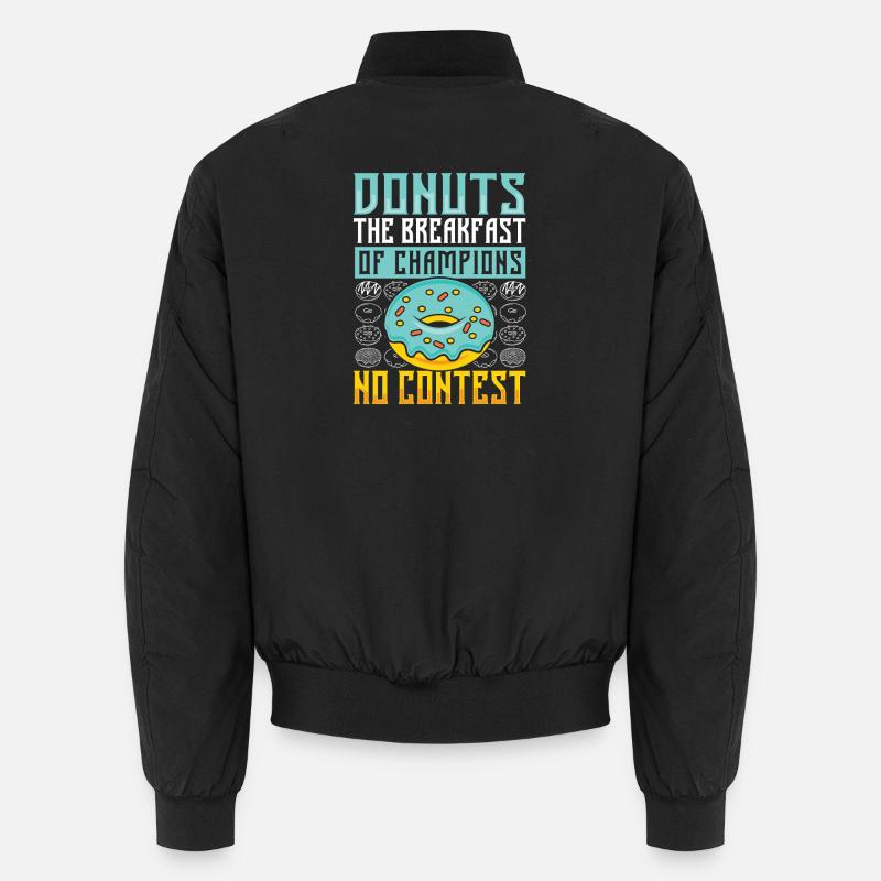 Donut fast food - Unisex Bomber Jacket - black