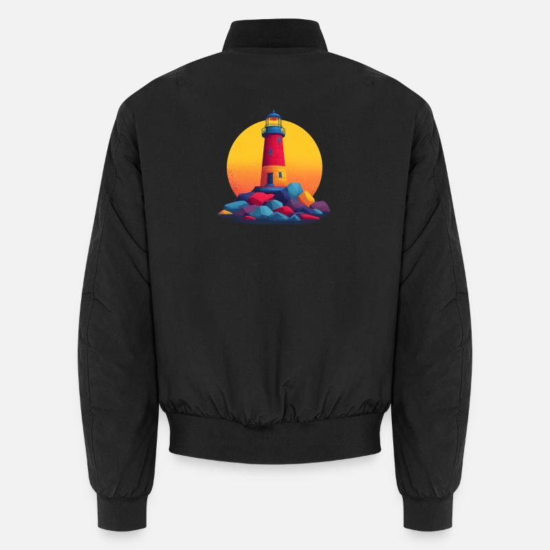 lighthouse Unisex Bomber Jacket