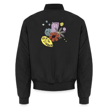 Aujourd’hui est le jour - Bomber unisexe - noir - Dos - AI Model Male 185 light (185cm)