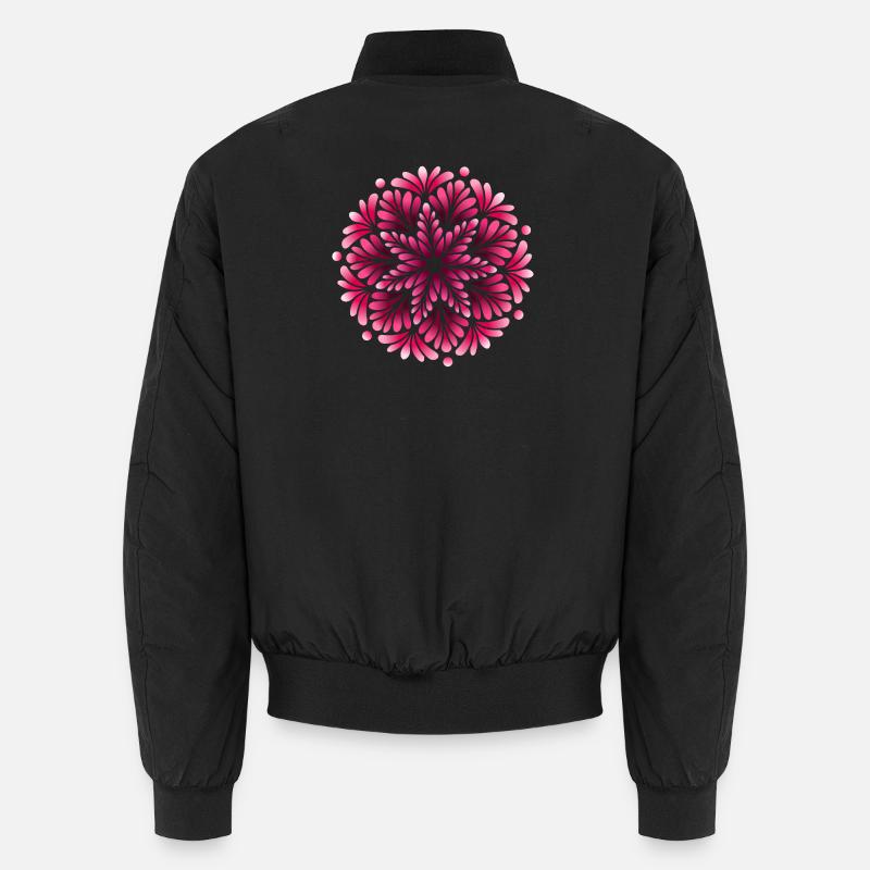 Mystic Berry Shadow Mandala Unisex Bomber Jacket