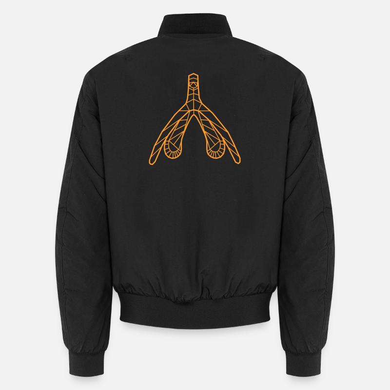 Klitoris_orange - Bomber unisexe - noir
