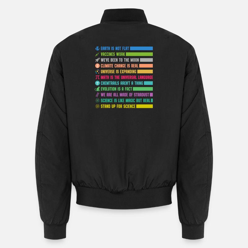 Colorful Science Statements Unisex Bomber Jacket