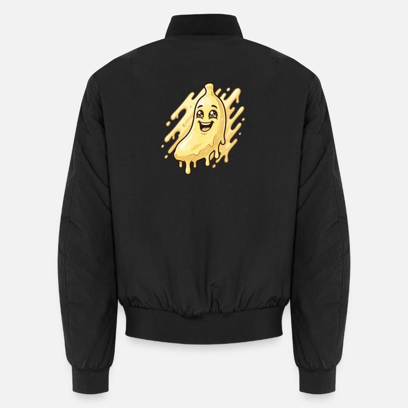 Banane Blob Rieur - Bomber unisexe - noir