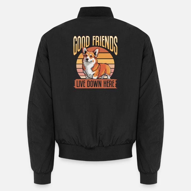 Corgi de race de chien drôle Bomber unisexe