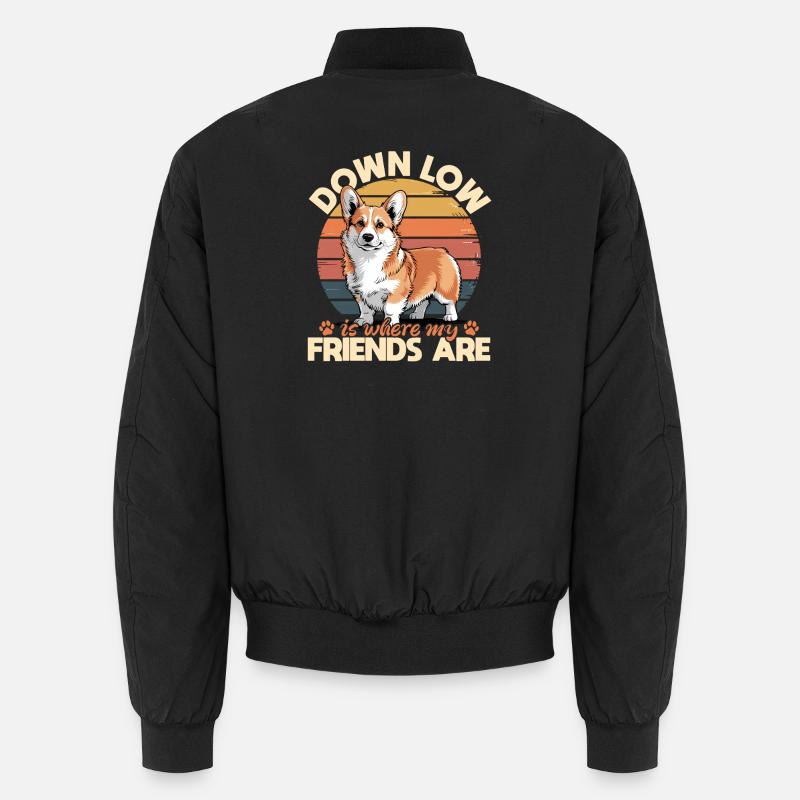 Funny Dog Breed Corgi Unisex Bomber Jacket