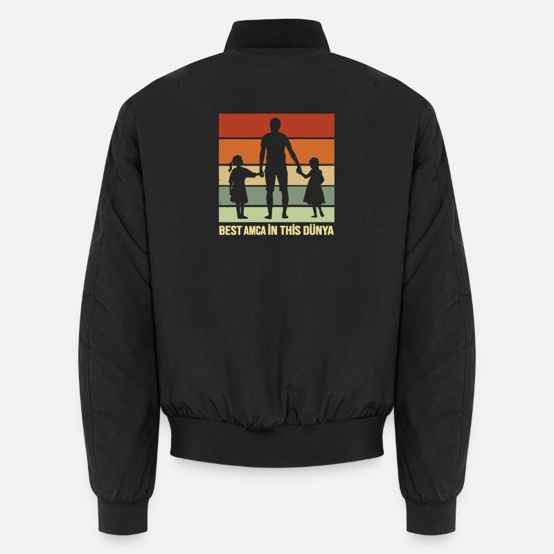 Best Amca in this Dünya – Bester Onkel der Welt Unisex Bomberjacke