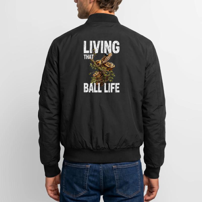 Königspython Schlangen Liebhaber Terrarium Python Unisex Bomberjacke