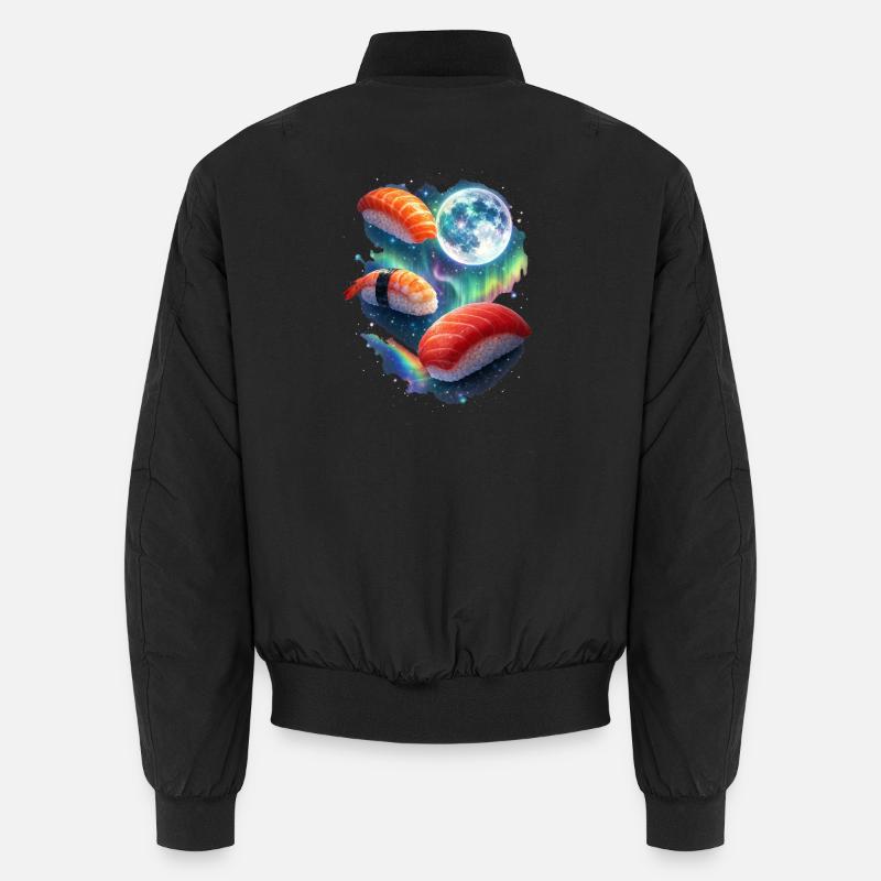 Kosmische Sushi-Nacht Unisex Bomberjacke