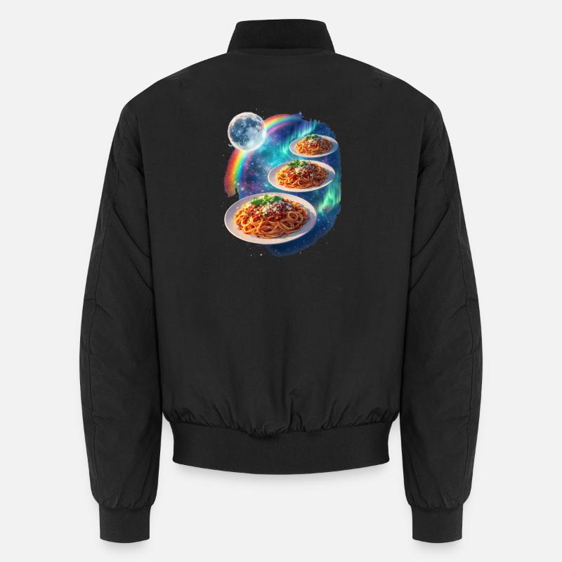 Kosmische Pasta Galaxie Unisex Bomberjacke