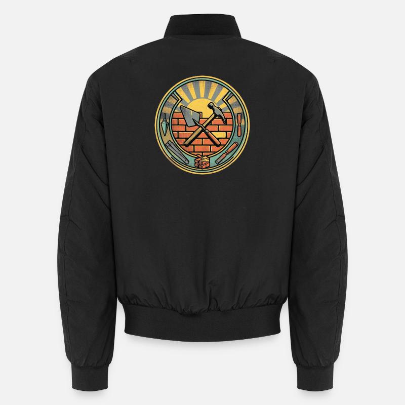 Mauerer Bauarbeiter Vintage Unisex Bomberjacke
