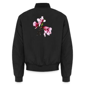 Still Growing - Unisex Bomberjacke - Schwarz - Hinten - AI Model Male 185 light (185cm)