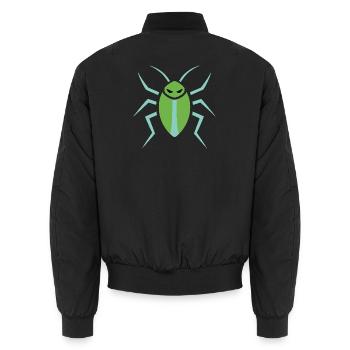 Kakarlake, Insekt - Unisex Bomberjacke - Schwarz - Hinten - AI Model Male 185 light (185cm)