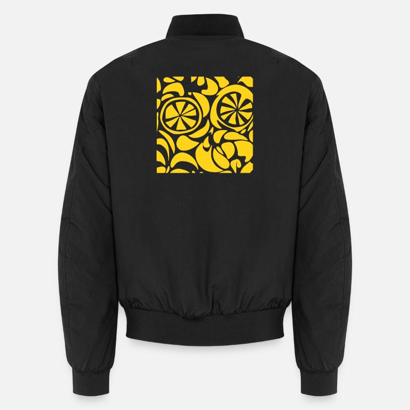 Lemon Pattern Shirt Cute Summer Fruit Aesthetic Unisex Bomber Jacket
