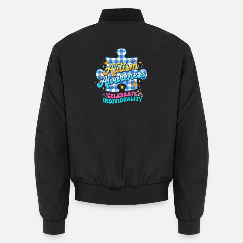Autismus Bewusstsein Puzzle Unisex Bomberjacke