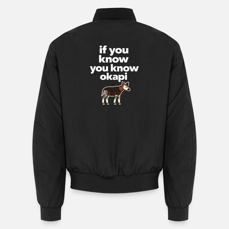 Okapi Lovers Okapi Animal Rare Wildlife Love Unisex Bomber Jacket