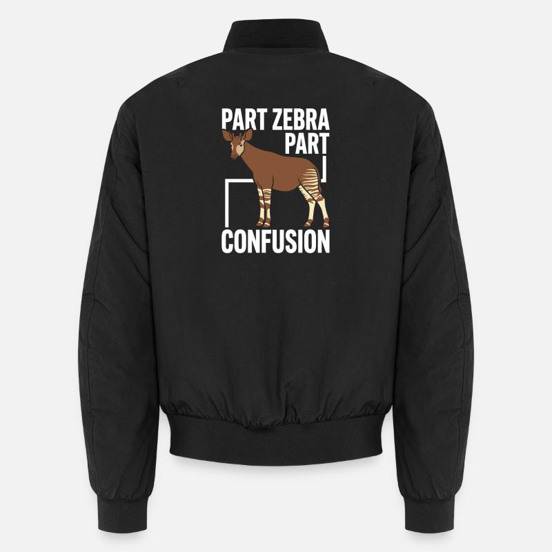 Okapi-liebhaber Okapi-tier Seltene Tierweltliebe - Unisex Bomberjacke - Schwarz