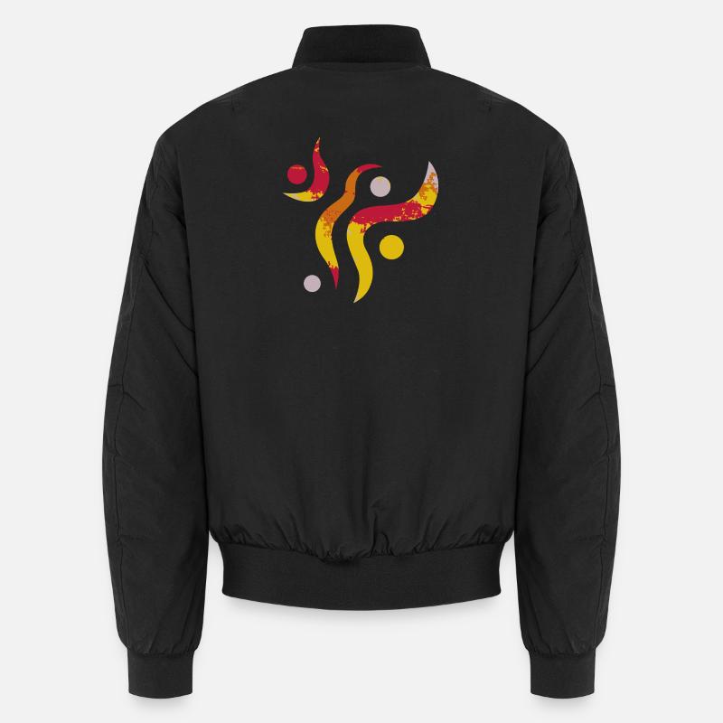 yoga-design_21 - Unisex Bomberjacke - Schwarz