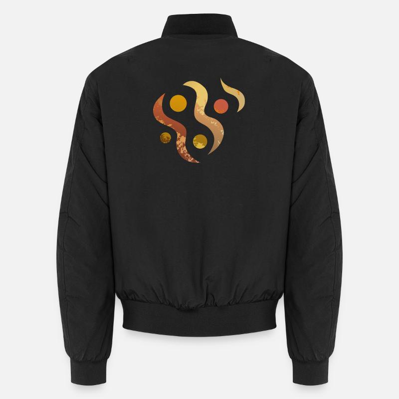 Yoga design_29 - Bomber unisexe - noir