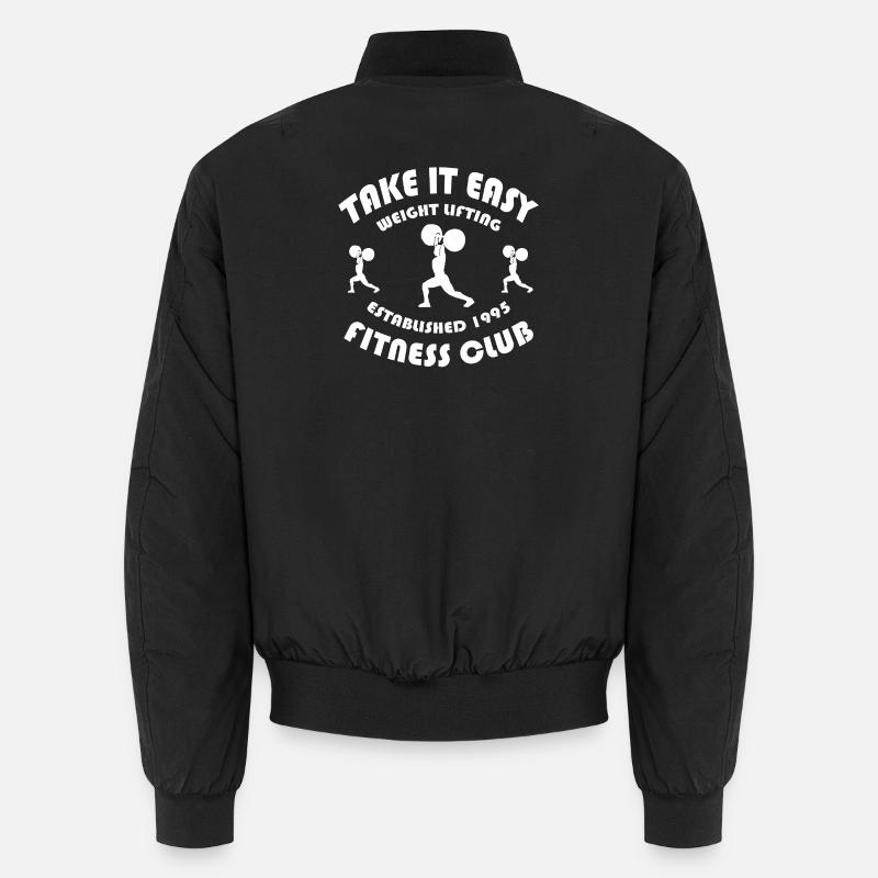 Take it Easy - Unisex Bomber Jacket - black