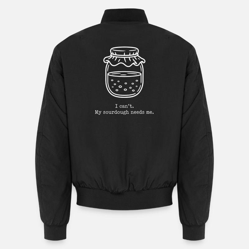 Sourdough Duty Jar - Unisex Bomber Jacket - black