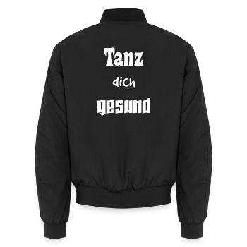 Tanz dich gesund - Unisex Bomberjacke - Schwarz - Hinten - AI Model Male 185 light (185cm)