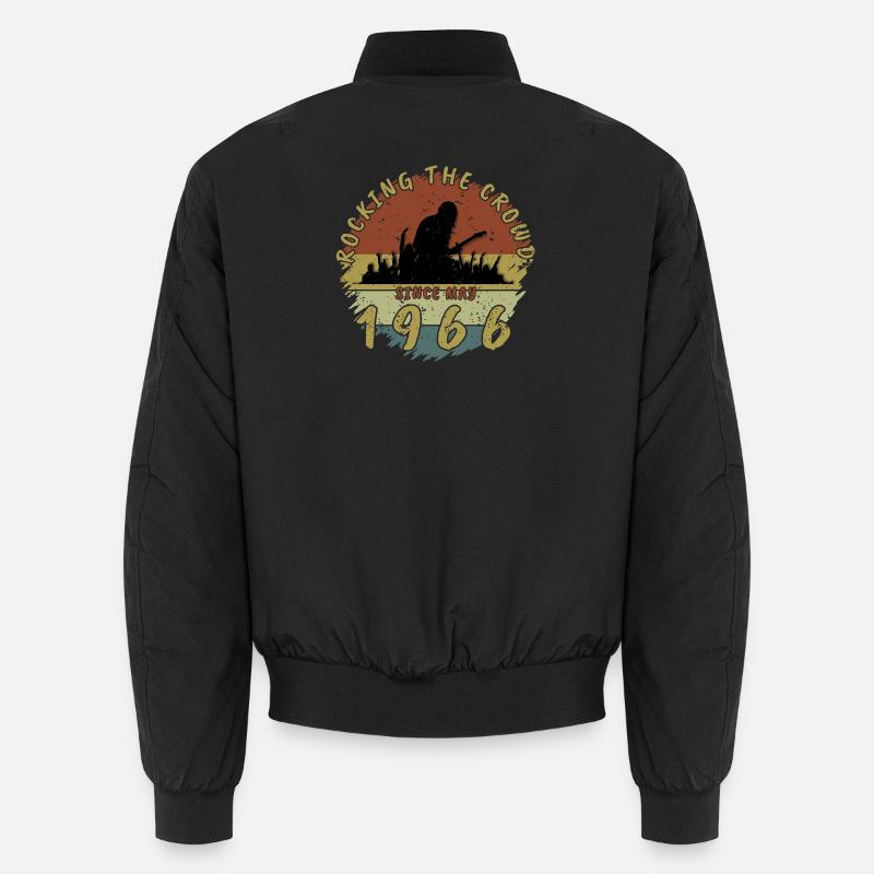 60th Birthday Rocking the crowd GIT 05/1966 Unisex Bomber Jacket