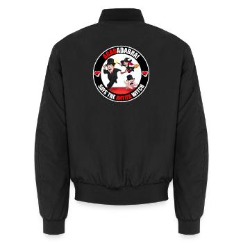 Die Antifa-Hexe – Reich - Unisex Bomberjacke - Schwarz - Hinten - AI Model Male 185 light (185cm)