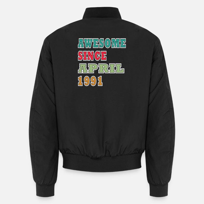 Retro April 1991 Jubiläum Unisex Bomberjacke