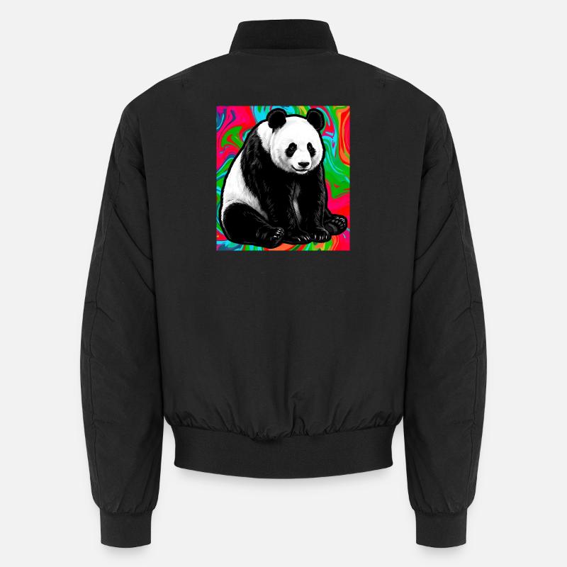 panda - Bomber unisexe - noir