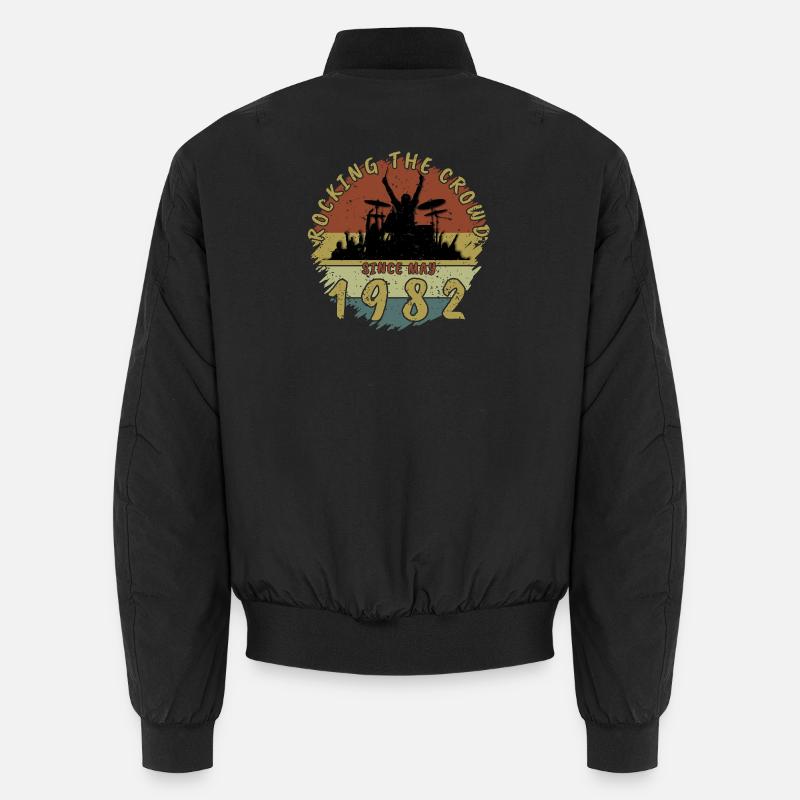 44. Geburtstag Rocking the crowd DRM 05/1982 Unisex Bomberjacke