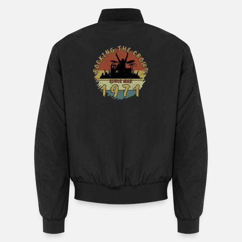 55. Geburtstag Rocking the crowd DRM 05/1971 Unisex Bomberjacke
