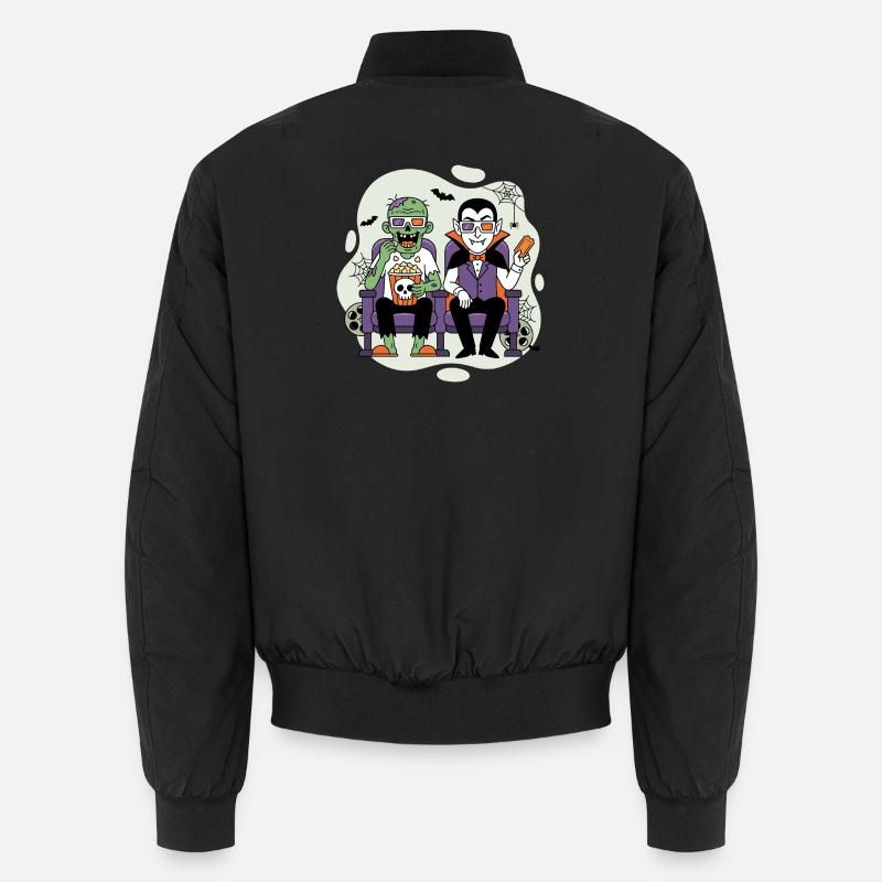 Vampir und Zombie Kinoabend Unisex Bomberjacke