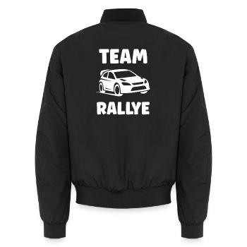 rallye - Bomber unisexe - noir - Dos - AI Model Male 185 light (185cm)