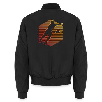 Pickleball player Idee für pickleball athlete Fans - Unisex Bomberjacke - Schwarz - Hinten - AI Model Male 185 light (185cm)