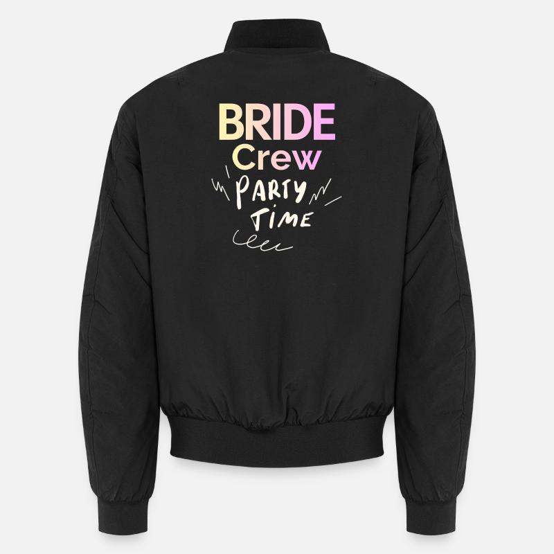 Bride Crew - Unisex Bomber Jacket - black
