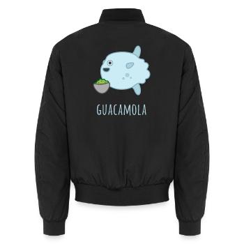 Mola Mola Guacamola - Bomber unisexe - noir - Dos - AI Model Male 185 light (185cm)