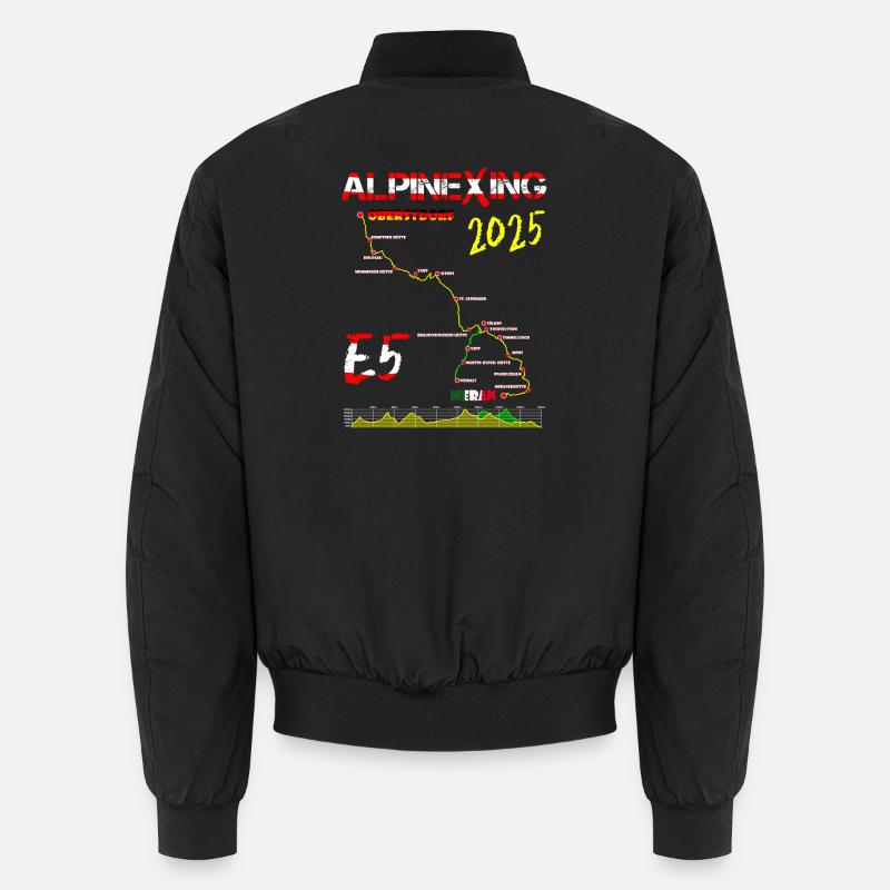 E5 Oberstdorf Meran 2025 - Unisex Bomberjacke - Schwarz