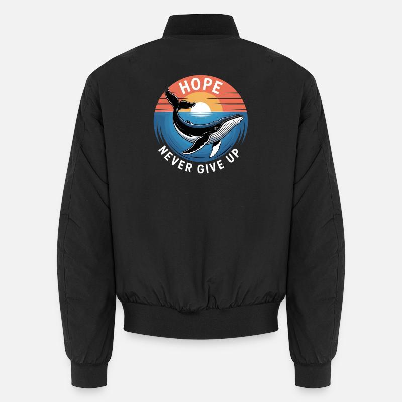 Hope/ Timmy der Wal in der Ostsee Unisex Bomberjacke