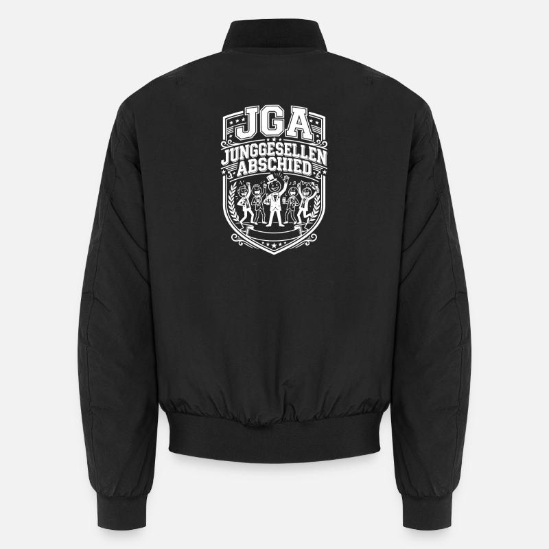 JGA Junggesellenabschied Spruch - Unisex Bomberjacke - Schwarz