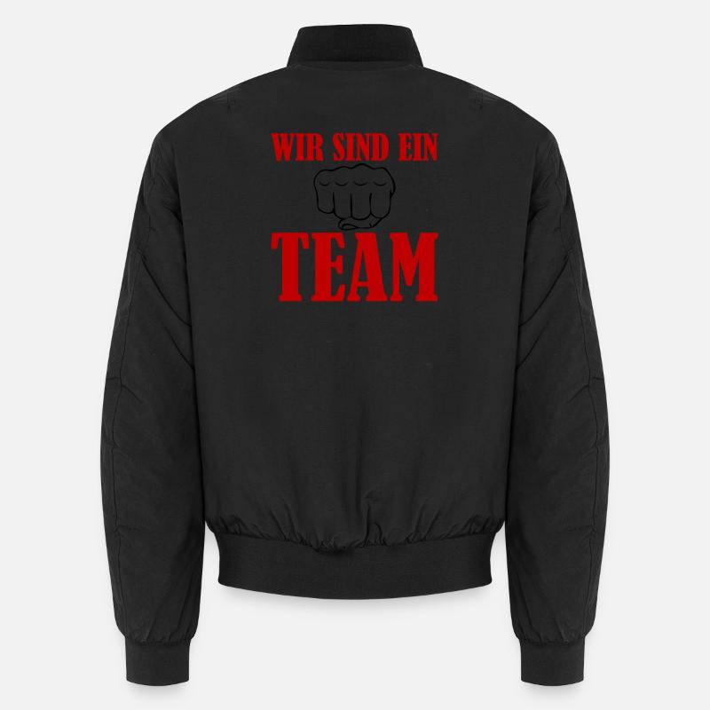 Wir Sind Ein Team  Unisex Bomberjacke