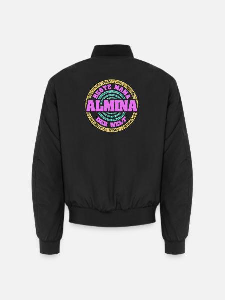 Beste Mama der Welt Allmina - Unisex Bomberjacke - Schwarz