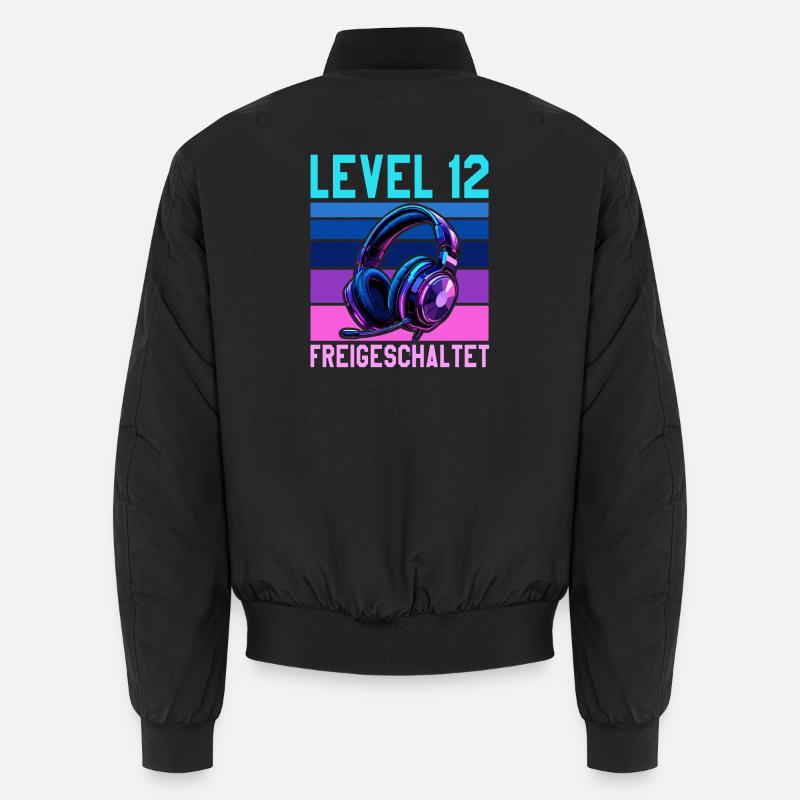 11. Geburtstag Junge Mädchen Gamer Level 11 Unisex Bomberjacke
