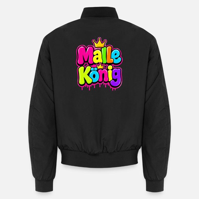 Royal Colour Graffiti Collection - Unisex Bomber Jacket - black