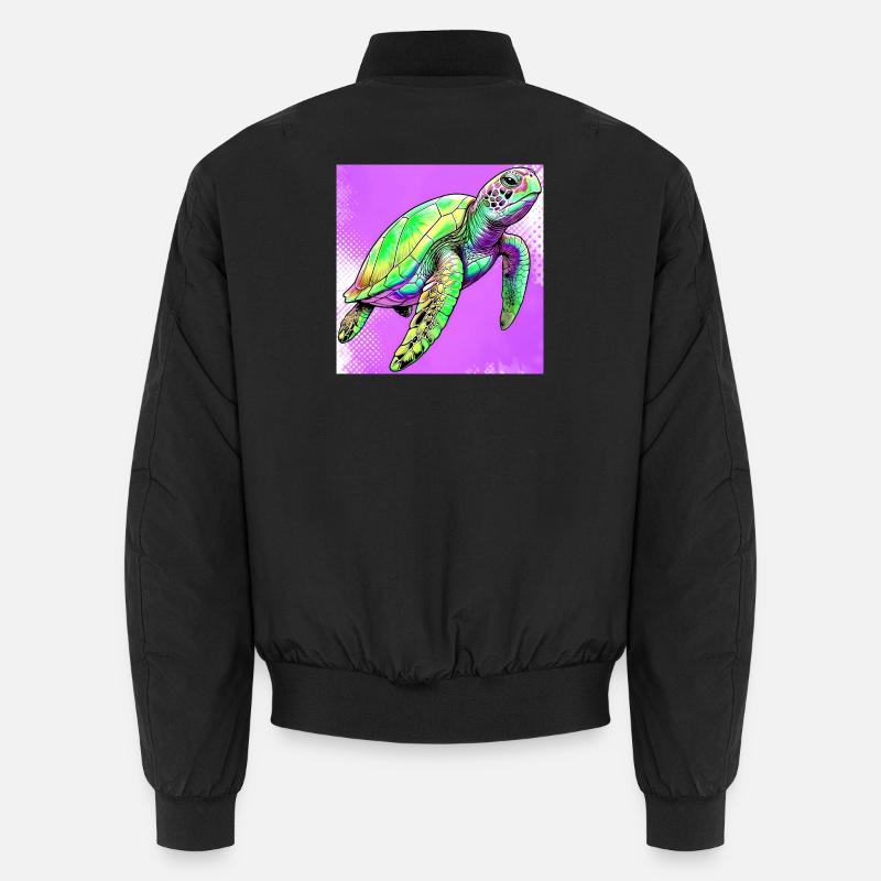 Schildkröte Unisex Bomberjacke